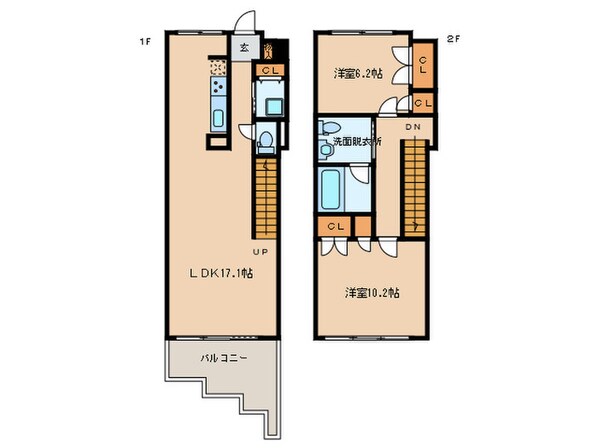 トランセット覚王山の物件間取画像